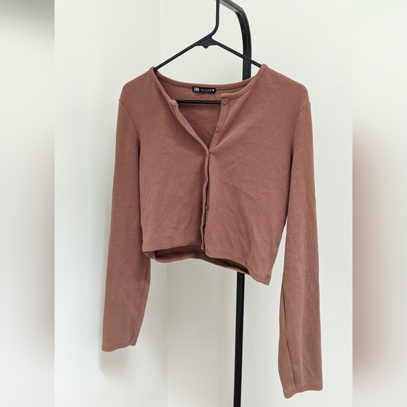 Zara cropped button top - Picture 1 of 2